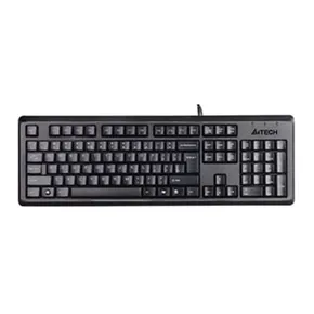 A4Tech KR-92, klawiatura CZ, klasyczna, odporna na zalanie rodzaj przewodowa (USB), czarna